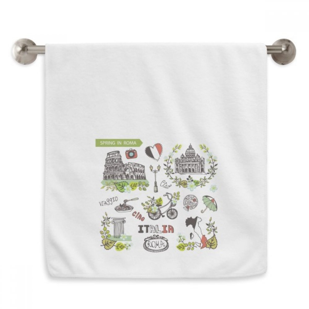 Serviettes Roma Italie de qualité supérieure texture moelleuse 13 x 29 inch blanche