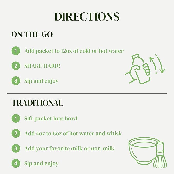 Té Matcha en Polvo Orgánico, 24 Sobres Individuales miniatura 5