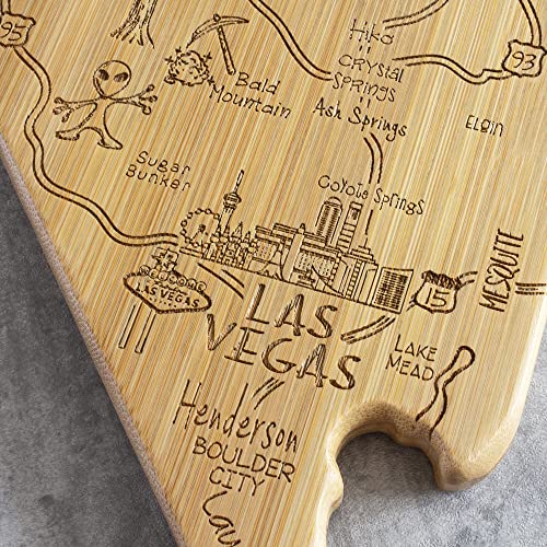 Tabla de cortar en forma de Nevada de bambú miniatura 6