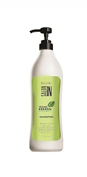 Salon In by Recamier - Vegan Keratin Shampoo | Vegan Keratin & Collagen Hair Shampoo | Cruelty-Free & Free from Salt, Silicones, and Parabens | 33.8 fl oz / 1000 ml