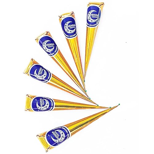 Miniatura 1 de Tatuaje temporal India pintura tatuaje pasta cono, 3 tubos de pasta marrón cono de pasta india cuerpo arte pintura dibujo (marrón, 3 conos)