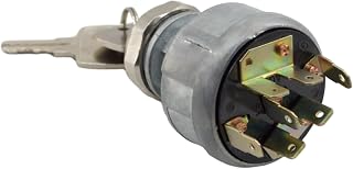 AT195301 Ignition Switch Compatible with John Deere 250 2350 2355 2440 2520 2550 2555 210C 210K 210LE 210LJ 300D 310C 310D 540E 544E 544G 550B 608 610C with 2 Keys