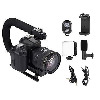 Amazon.co.jp: カメラスタビライザー - U 字型カメラ ジャイロ