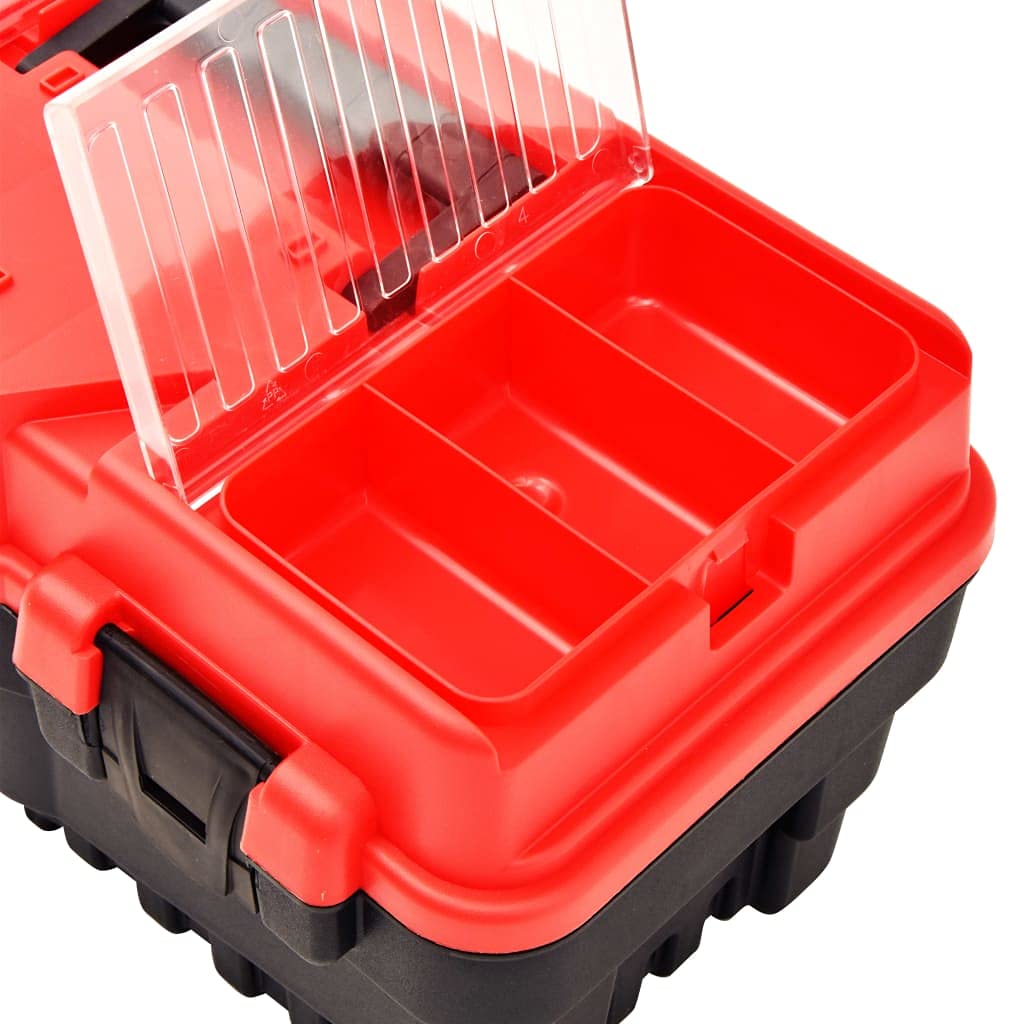 Cama de Herramientas, Carro De Herramientas, Organizador Herramientas, de plástico Rojo 462x256x242 mm