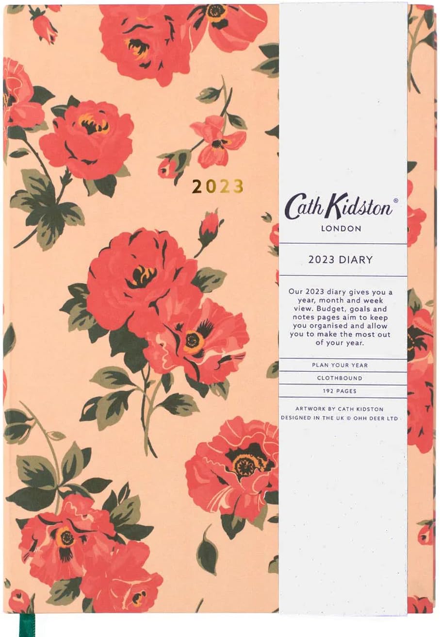 Cath Kidston 2023 A5 Diary Archive Floral Print Week to View Diary