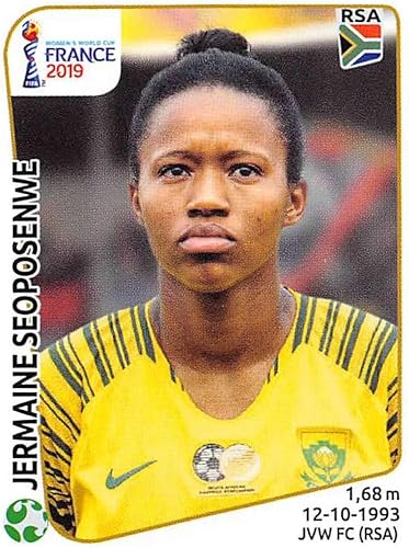 2019 Panini FIFA Women's World Cup France Album Stickers (Individual Sticker Only) Soccer #175 Jermaine Seoposenwe South Africa 2 Inch by 2 12 Inch