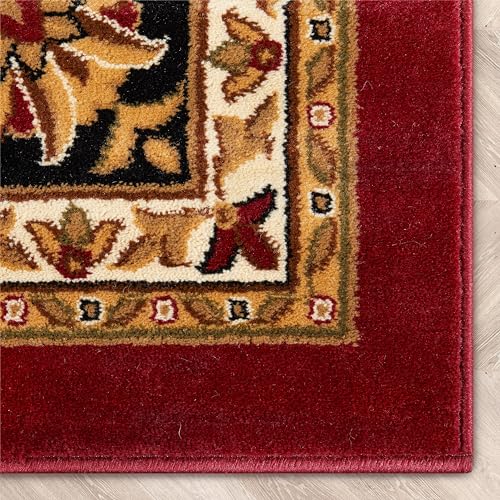 Tapete Well Woven Medallion Roja 5x7 miniatura 5