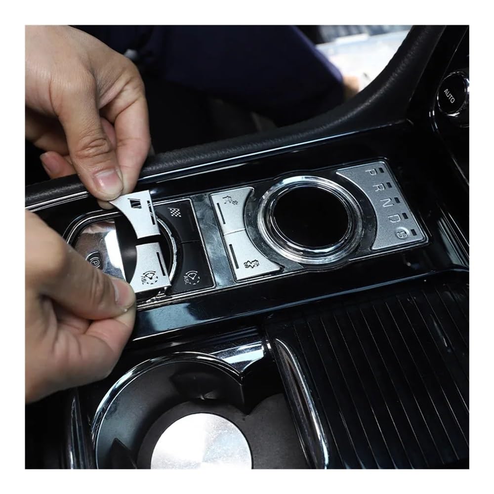 LLYIXUAI per Jaguar per XF Adesivo Accessori del Pulsante del Cambio per Interni Auto Parti di Ricambio X250 Copertura del Pulsante della Console Centrale 2010-2015 Pannello Copertura alzacristalli