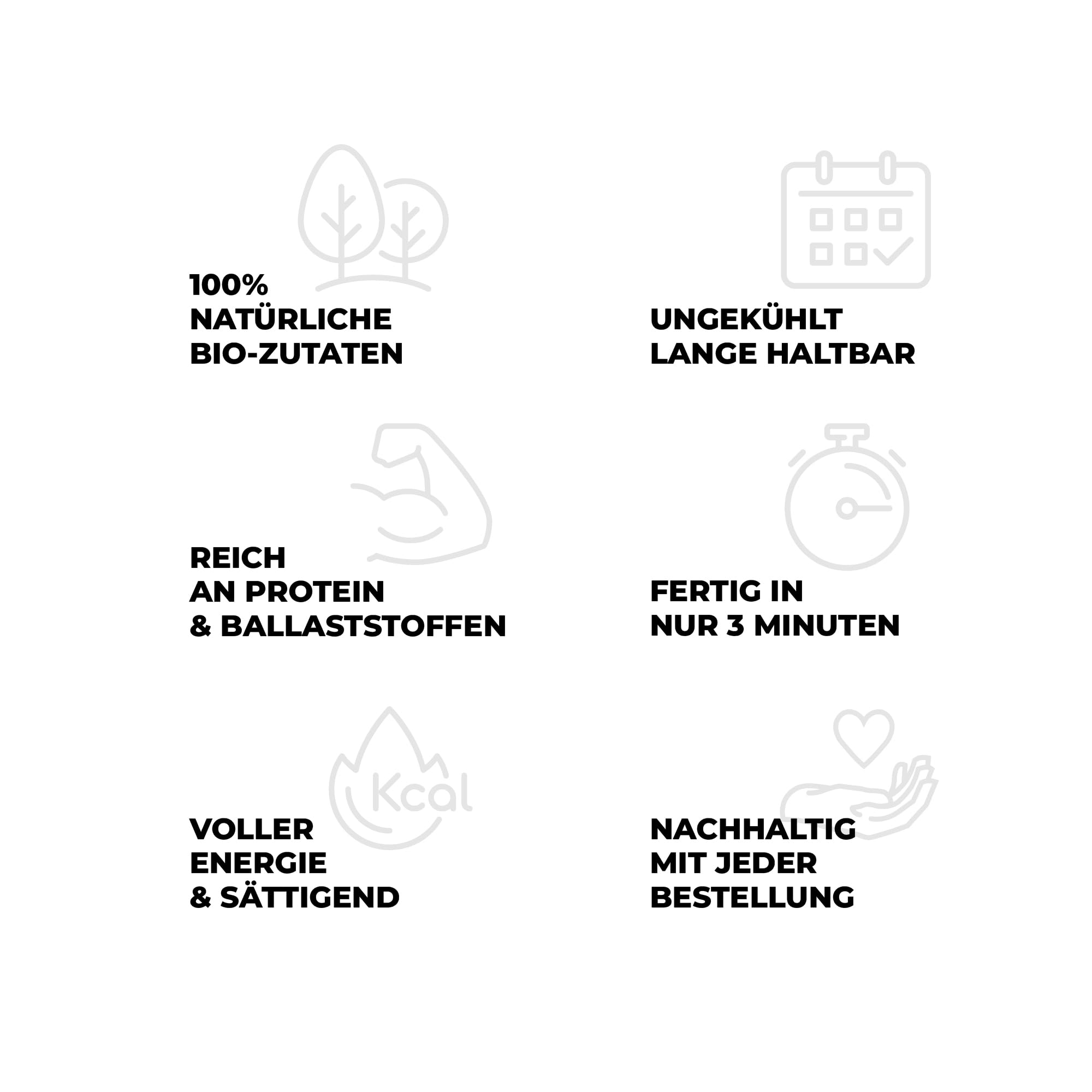 Löwenanteil VEGAN SPECIAL 12 proteinreiche Fertiggerichte Bio-Qualität 3 Minuten Ohne Zuckerzusatz
