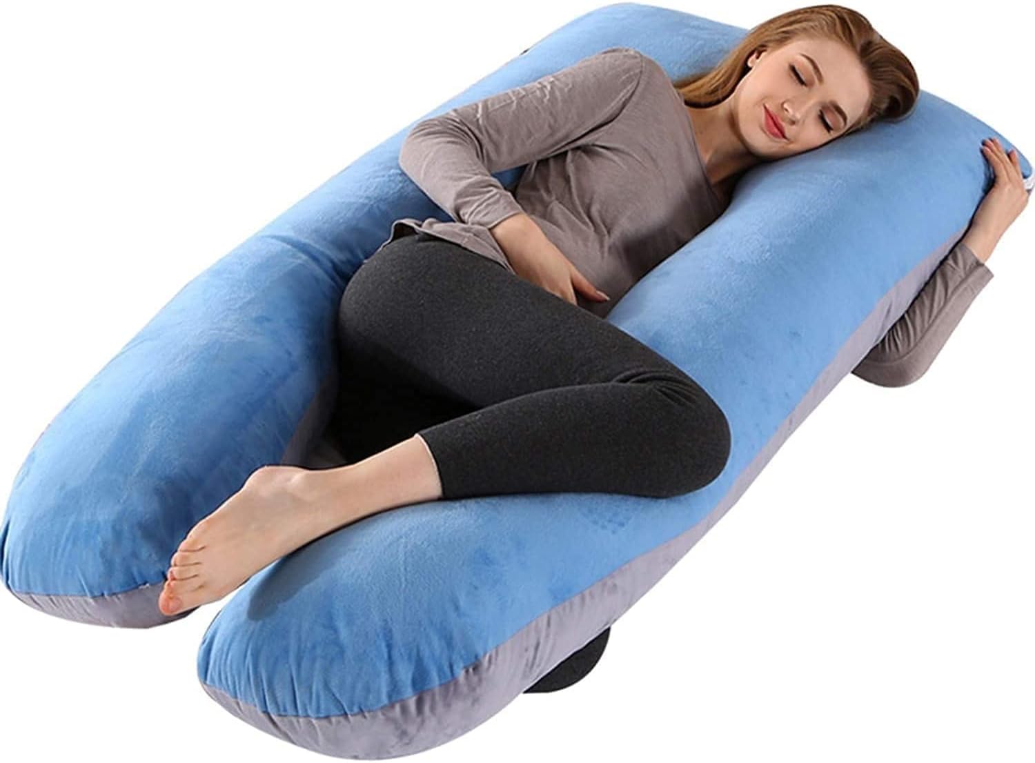 Pregnancy Pillow, Home Pregnancy Pillows for Sleeping, U Shaped Body Pillow, Pregnant Pillows for Sleeping Full Body Pillow, Pregnancy Must Haves Maternity Pillows (Color : D)