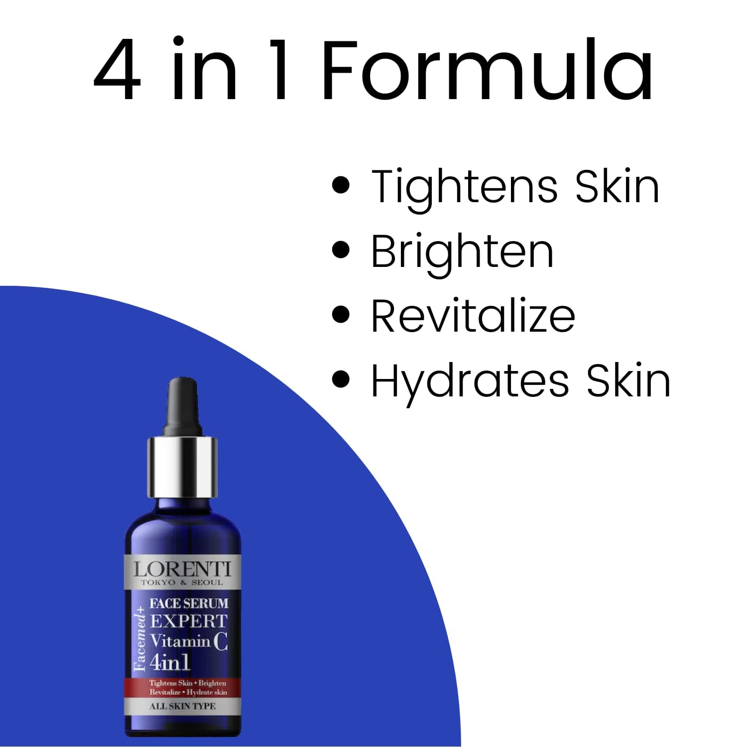 Lorenti 4-in-1 Face Serum 50 ml, Clear, 50 ml (Pack of 1) - Image 3