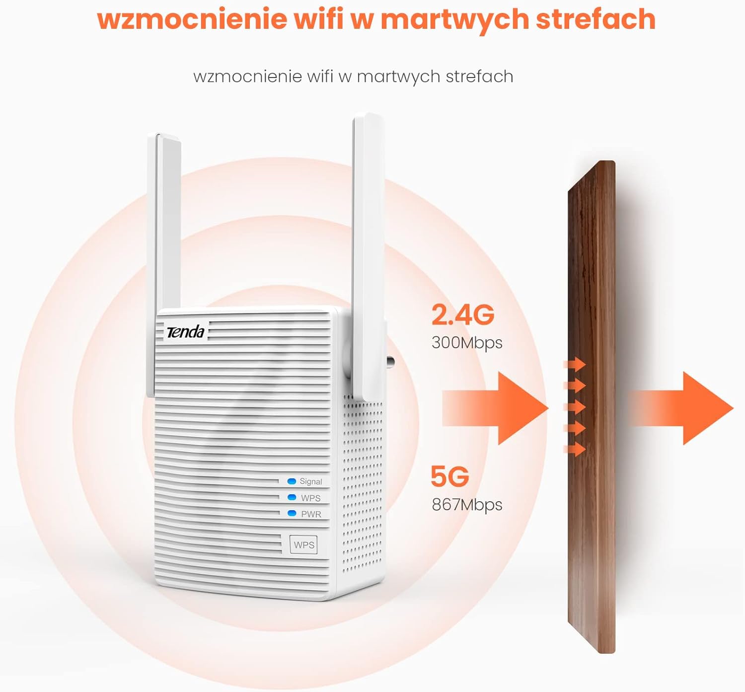 Tenda WiFi 6 Extender AX3000 (A18-AC1200)