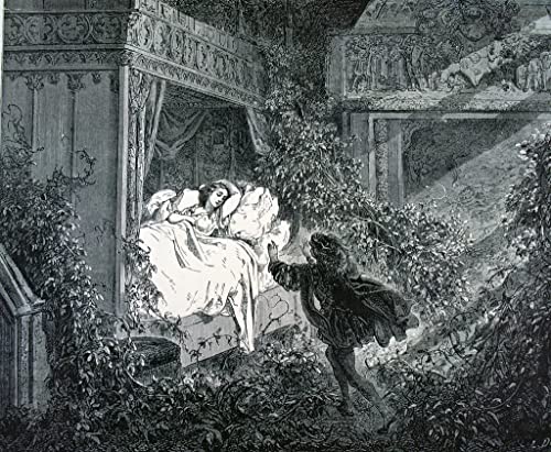 Lienzo de castillo encantado para decorar la entrada de tu casa con arte