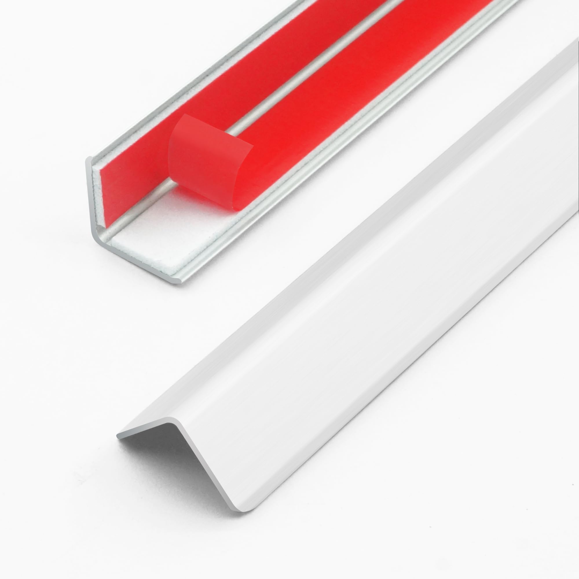 10pcs 59"l*0.59"w aluminum self-adhesive wall corner protectors, wall furniture bumper, safety baby proofing corner cushion table edge?wide coverage and easy to install - silver