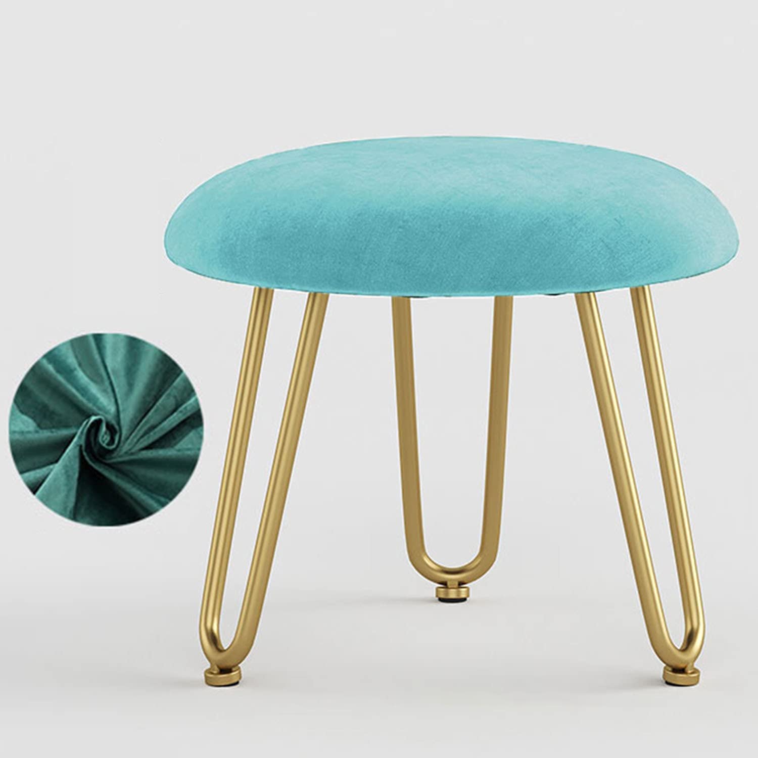 Meubles décoratifs en velours et tabouret compact haut de gamme