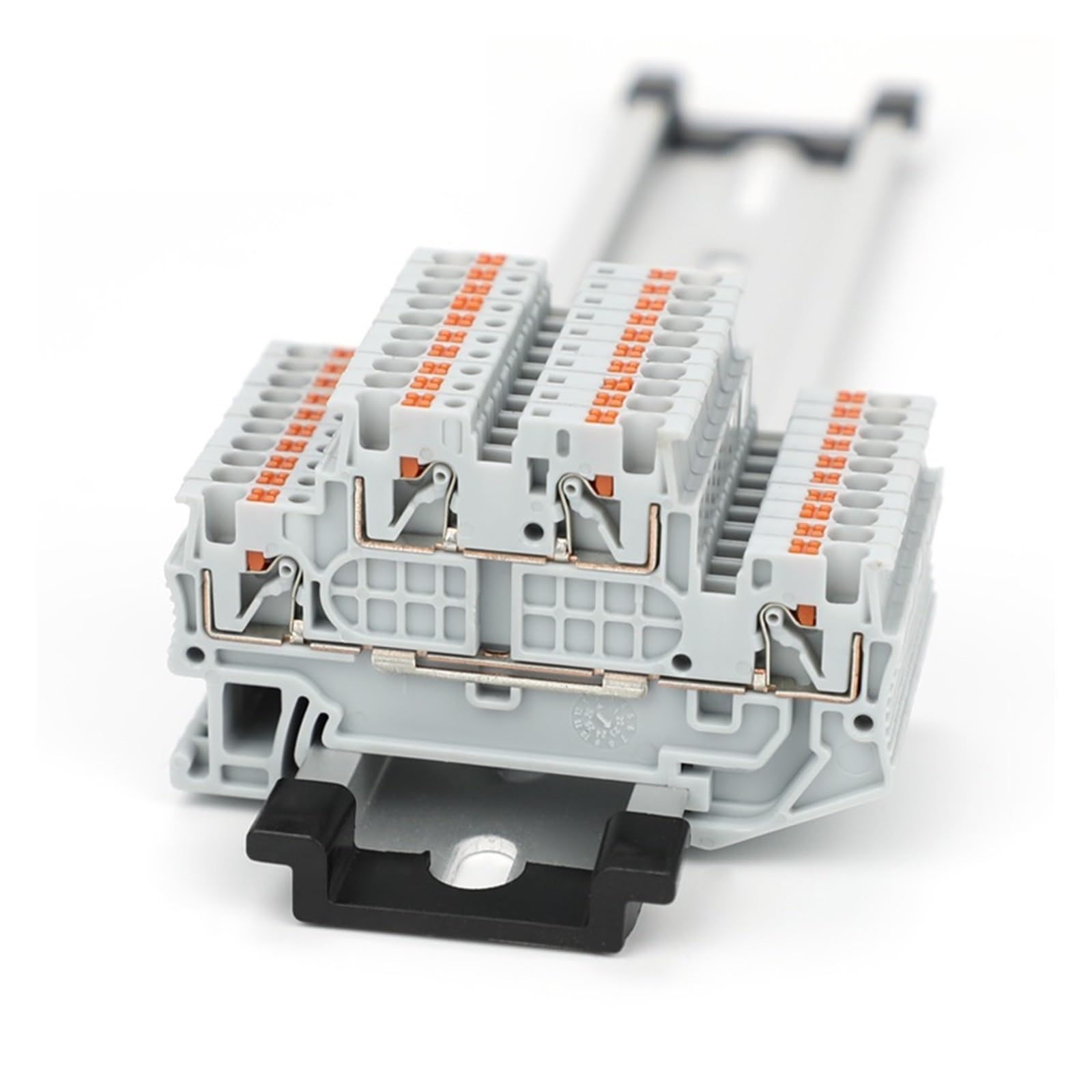 10 Stück 1,5/S Doppelstock-Push-in-DIN-Schienenklemmenblock PT .5 mm² Kabel-Elektrodrahtanschluss PTTB1. PTTB-1(PTTB1.5-S-Blue)