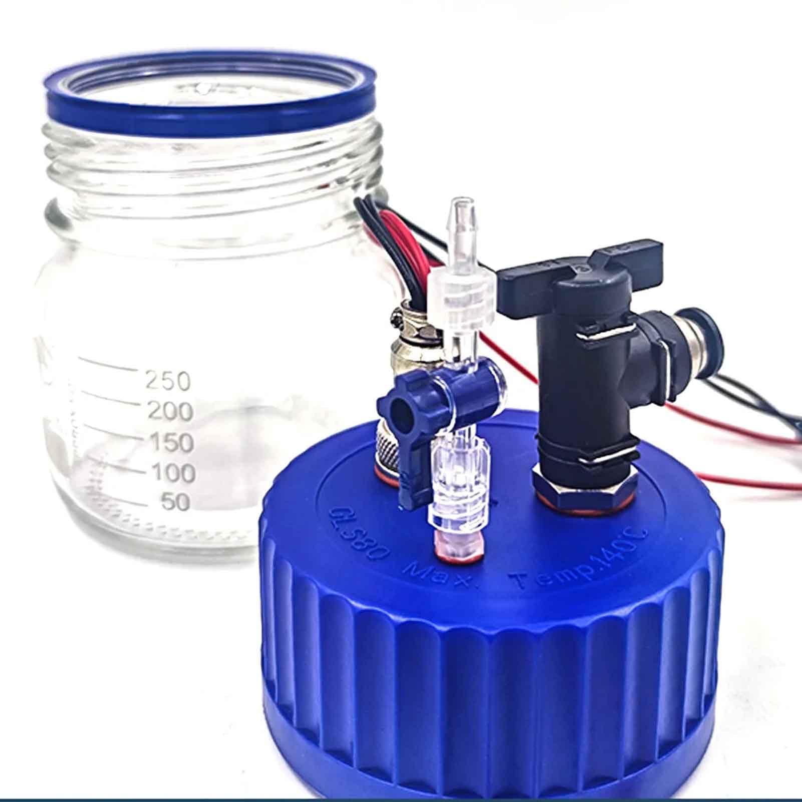 Toplionace Botella Hermética para Batería de Estado Sólido con Cableado de Laboratorio, 250mL/1200mL, Agotable (1200ml)