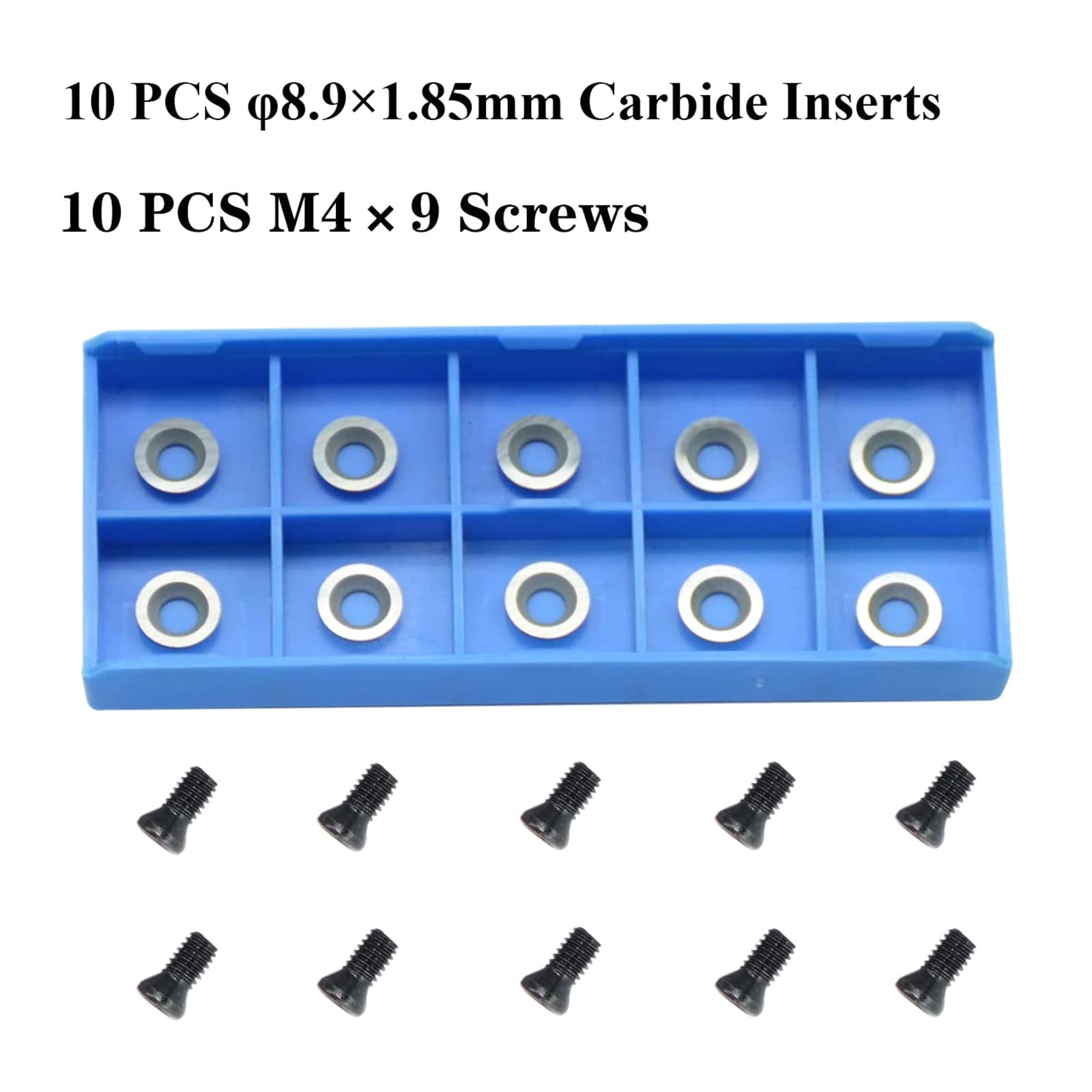 Ci5 8,9 mm runde Einsätze für Drehmaschine, Holzbearbeitung, Finisher Hollower Werkzeuge, Ersatz-Set