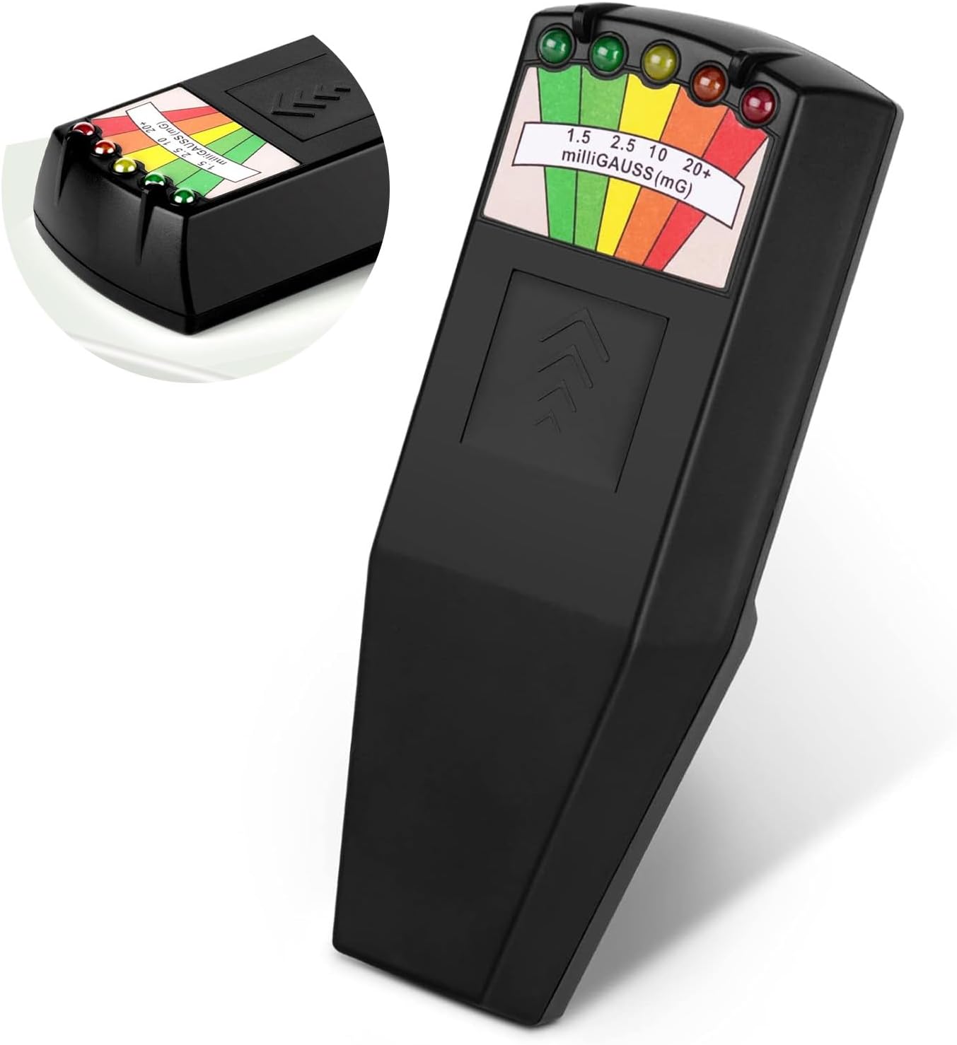 Emf Meter Ghost Hunting: Emf Meter Radiation Detector for EF RF MF - Handheld Emf Detector or Home and Office Emf Inspections, Black