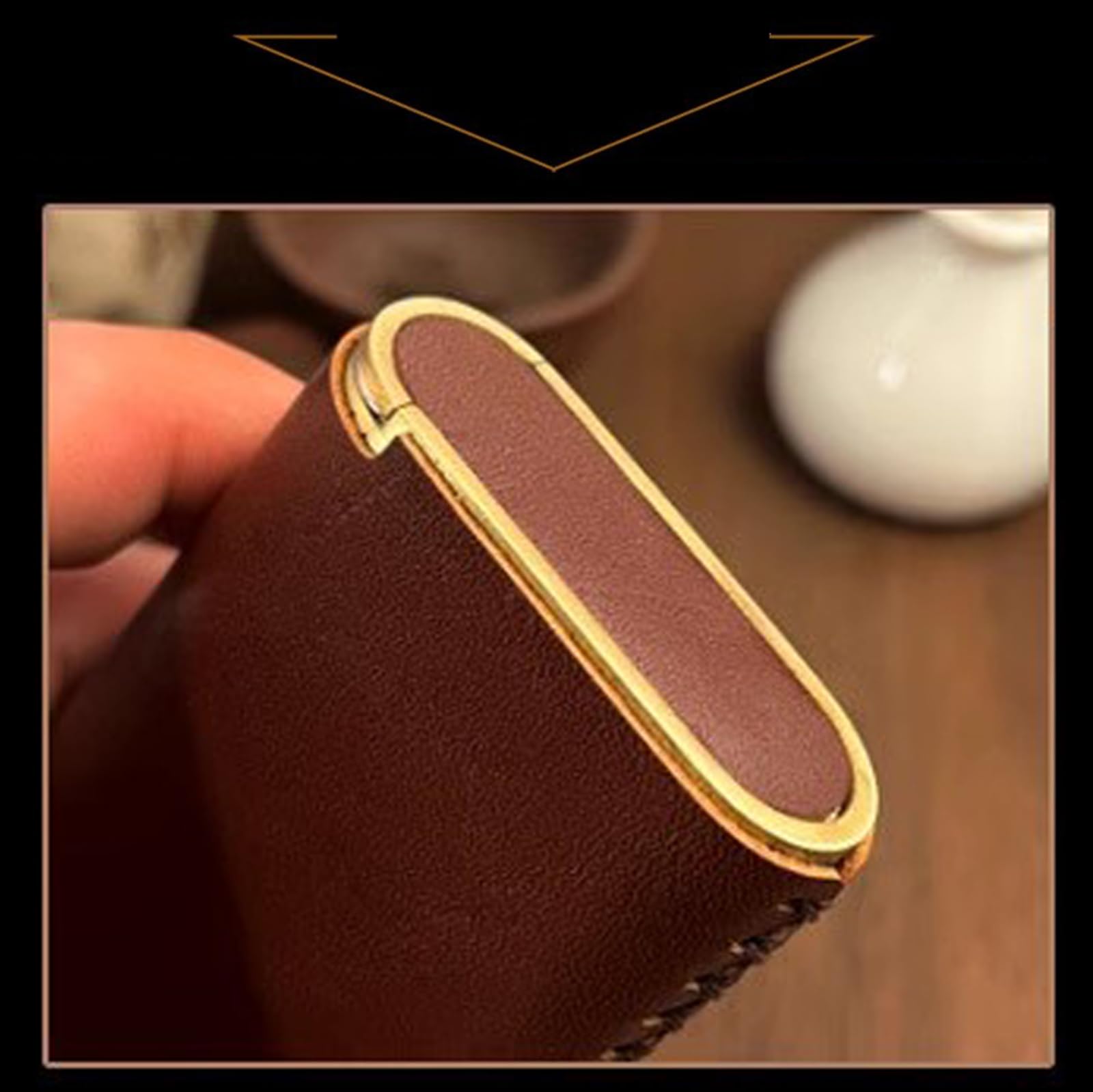 Portasigarette Uomo Donna, Portasigarette in Pelle, Portasigarette Slim per 20 SigaretteLight Brown,One Size