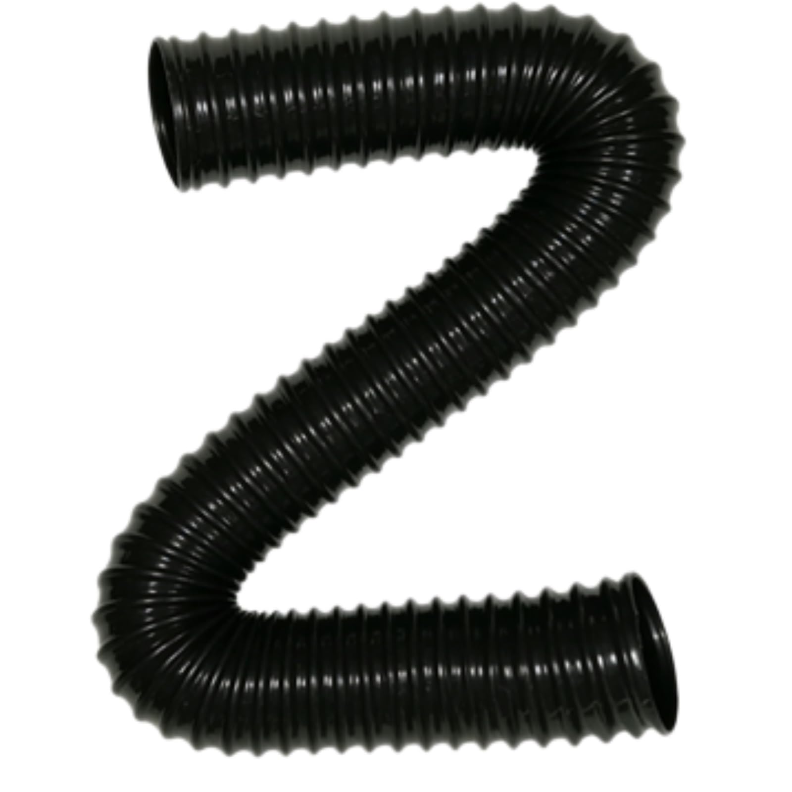 Transparent Black PU Collection Hose, 65mm ID, 1m Length, 0.93-2mm Thickness(2mm)