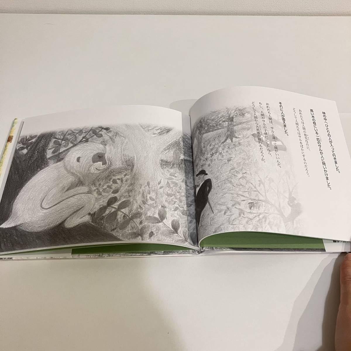 Amazon.co.jp: 230517絵本「サルと人と森」石川啄木著 山本玲子