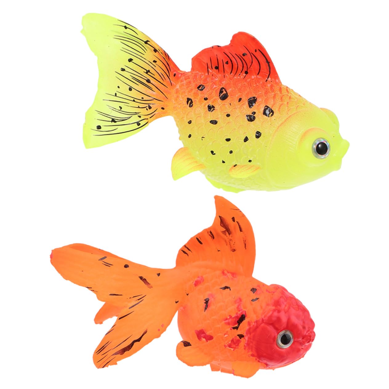 Amazon.co.jp: 2個 人工金魚 プラスチック製の偽の金魚 本物の