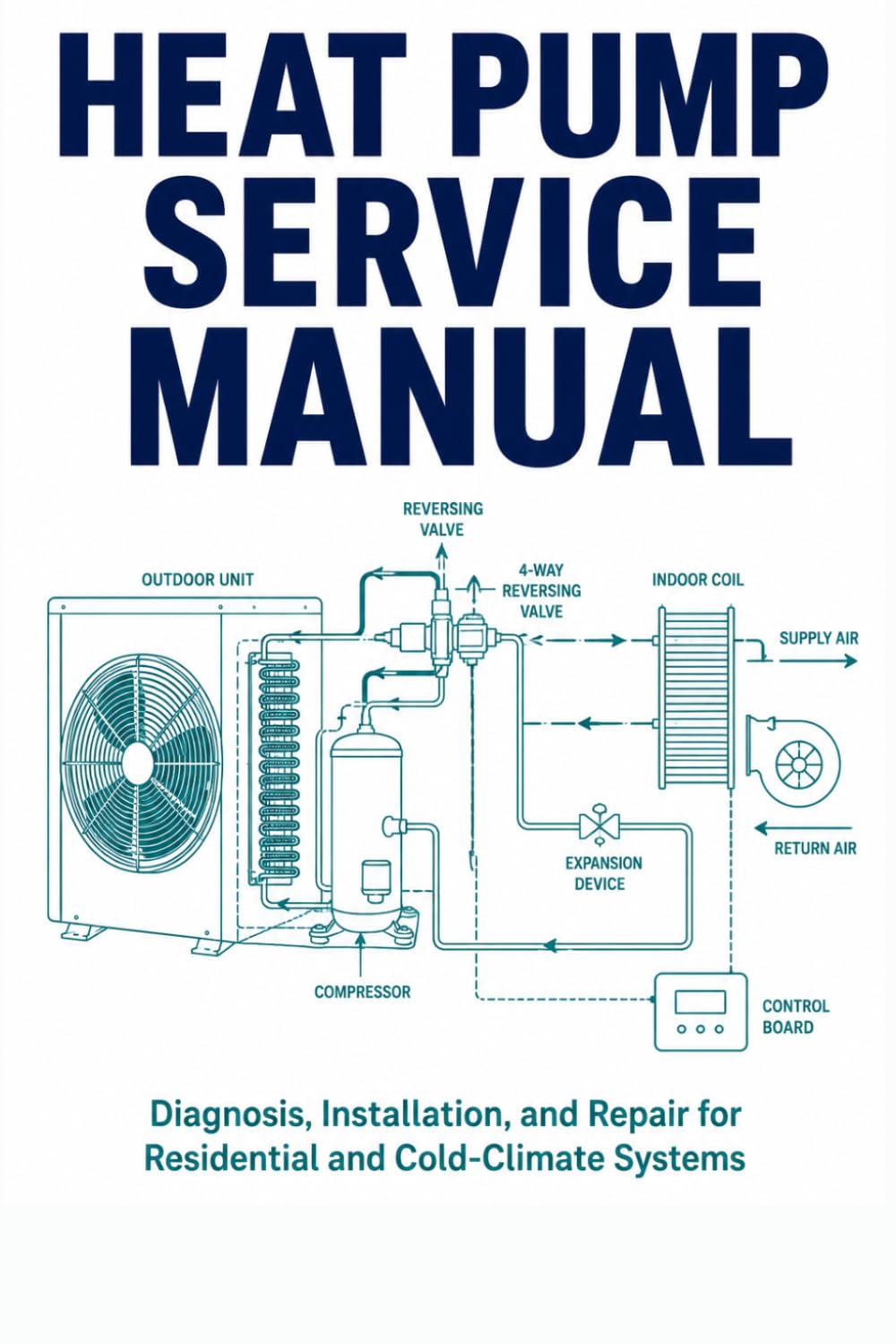 Heat Pump Service Manual: Diagnosis, Installation, and Repair for Residential and Cold-Climate Systems — Covering A2L Refrigerant Transition, R-410A, ... R-32, and Cold-Climate Heat Pump Technology
