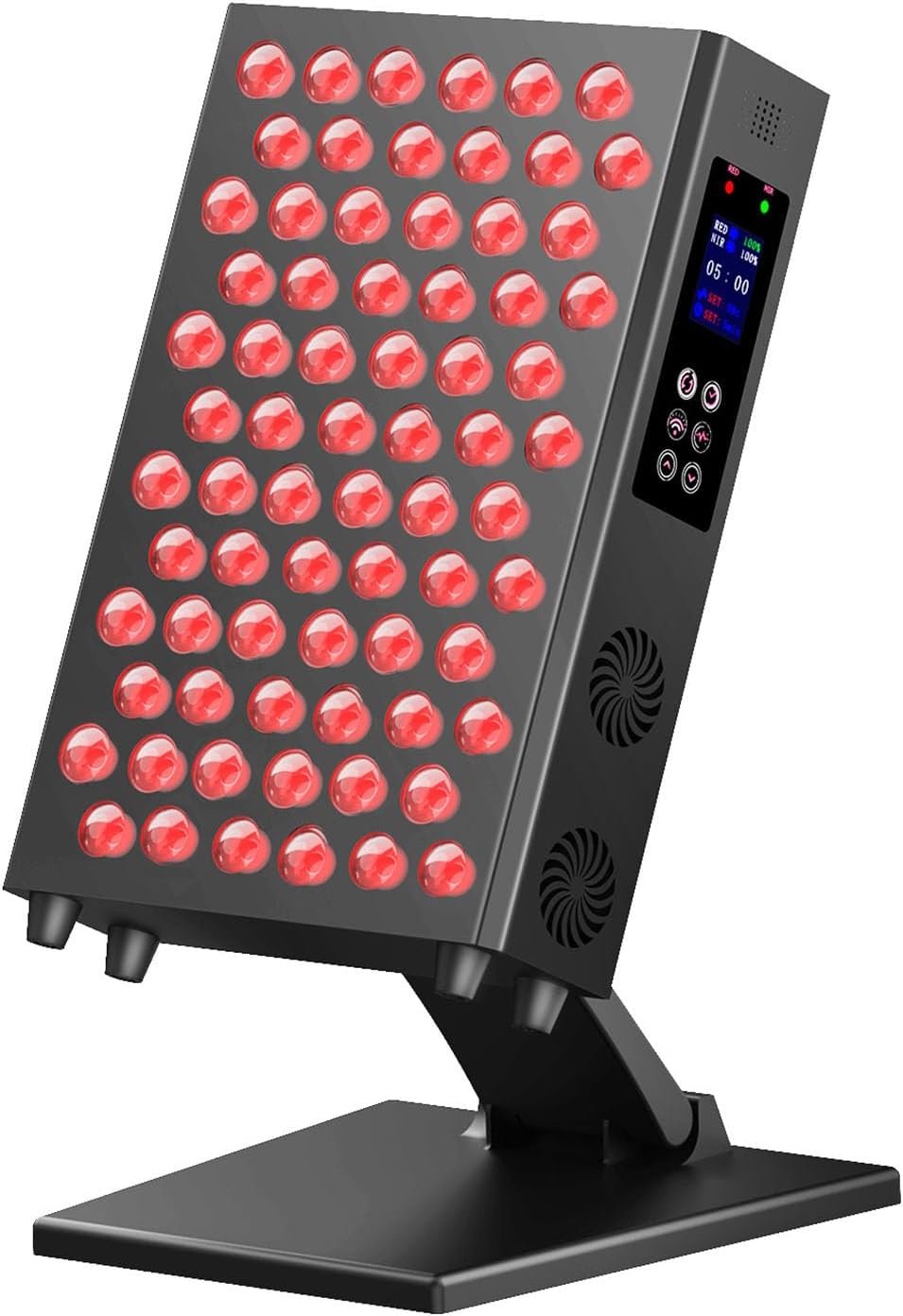 Red Light Therapy for Face and Body, 72 Dual Chip LED 660nm & 850nm Near Infrared Light Therapy Lamp with Timer and Stand for Pain Relief, Skin Health, Sleep & Recovery at Home