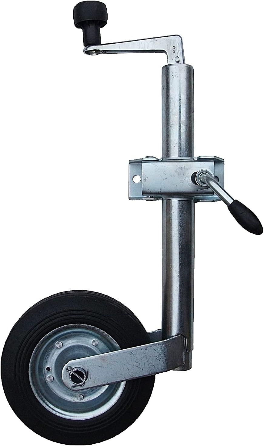 leisure MART 48mm Jockey Wheel and Clamp with Solid Wheel for Trailers
