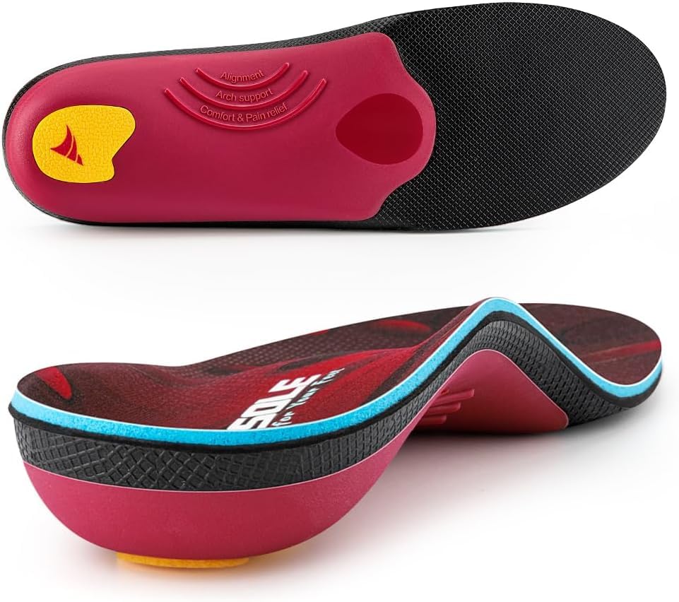 VALSOLE Orthopädische Einlegesohlen Für Herren & Damen, Plantar Fasciitis Arch Support Schuheinlagen, Für Fersensporn,Plattfuß, Metatarsalgie,Fußschmerz,komfort einlegesohlen