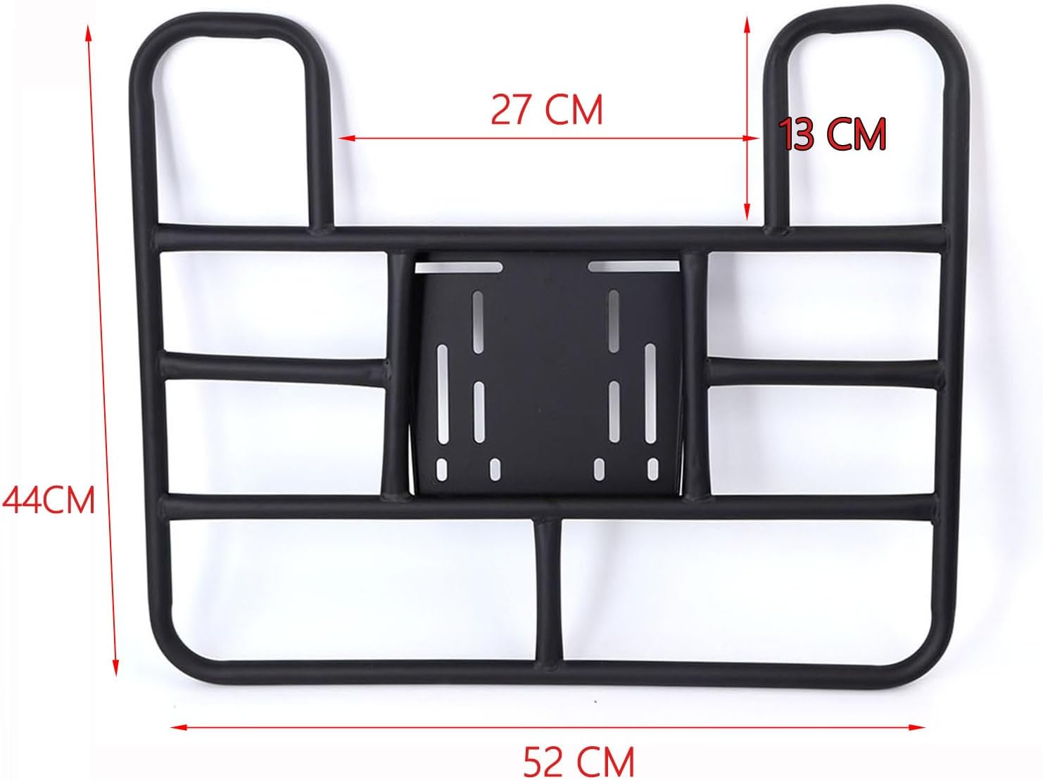 Minho Universal Motorcycle Food Delivery Box Rack Rear Grille Made of Heavy Iron Material 80Kg Load Capacity, 52cm x 44cm(20.5" x 17.3")