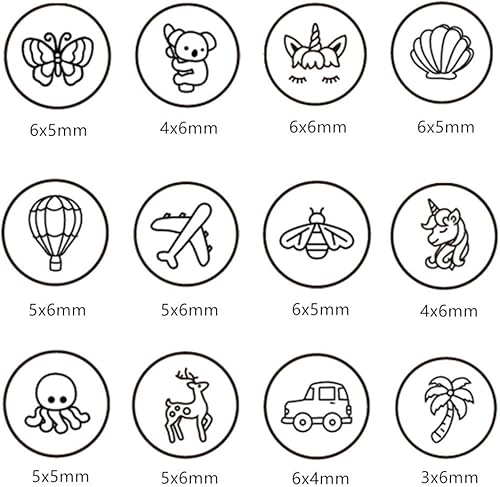 Miniatura 4 de BENECREAT - Paquete de 12 sellos (0.25 pulgadas)