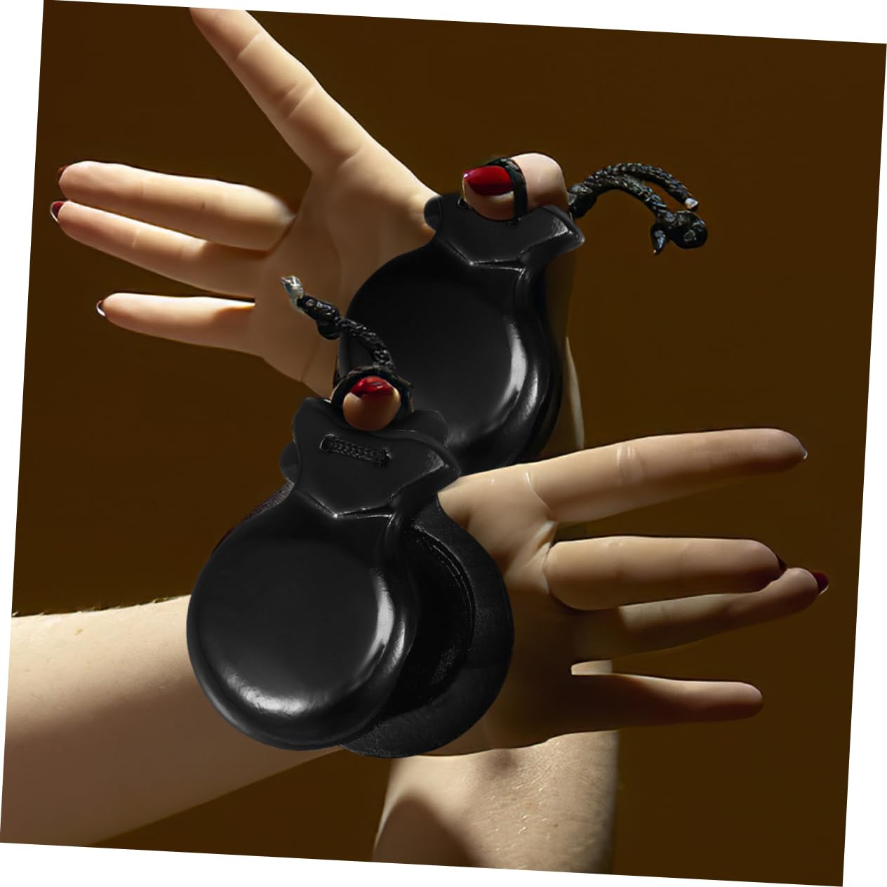 Nacchere in Legno 4 Pezzi Compatte e Leggere Superficie Liscia per Strumenti a Percussione Piccoli per Flamenco e Musica Tradizionale