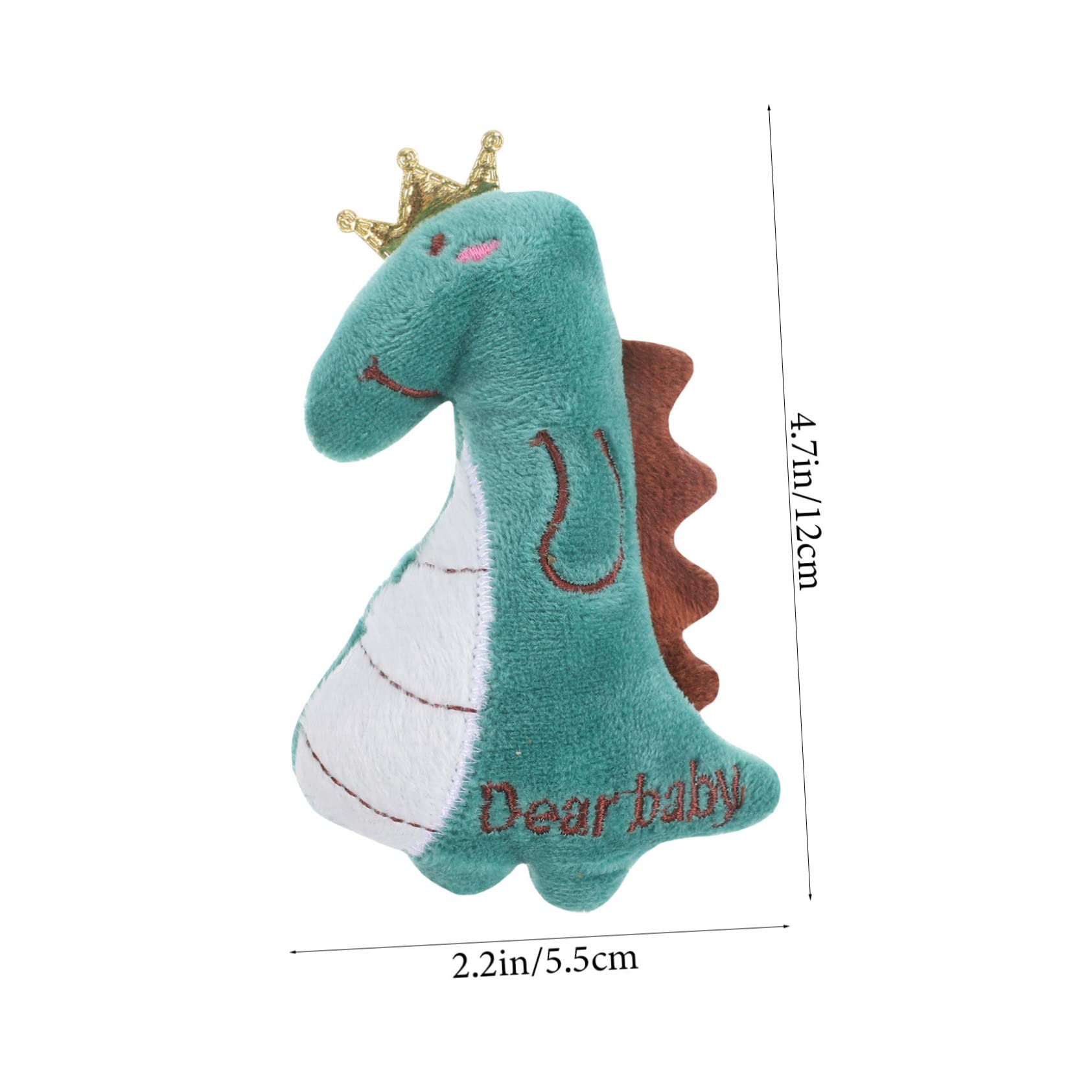 Toddmomy 25pièces Jouets Peluche pour Chat avec Herbe à Chat Jouets Interactifs Peluche pour Chatons Dinosaures Poule Serpent Et Canard