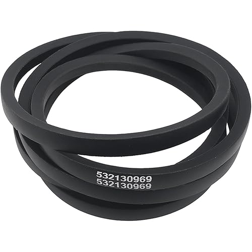 130969 Lawn Mower Drive Belt 1/2" x 92-1/2" for Craftsman Hus-qvarna Riding Mower 42 inch Deck V Belt Replaces# 532130969, Drive Belt for John Deere Tractor LT150, LT160, LT170, X300, X320