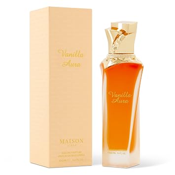 MAISON ASRAR Vanilla Aura Eau de Parfum 100ml Unisex Perfume for Women & Men Long Lasting Sweet Vanilla Fragrance with Caramel, Chocolate, Bergamot & Sandalwood Notes
