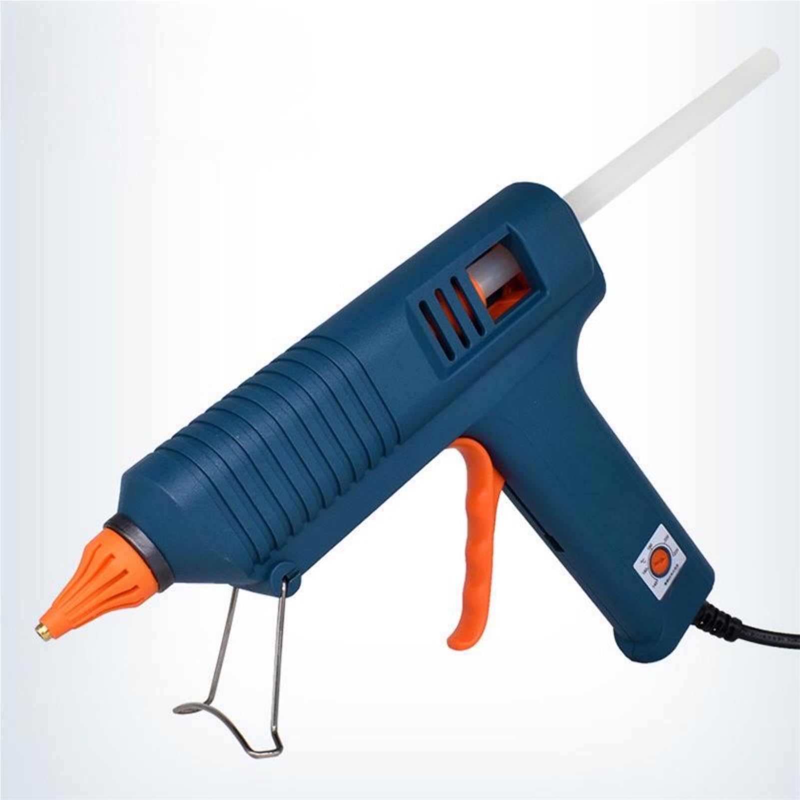 Pistola de silicona 150 W con ajuste temperatura y barras pegamento 11 mm, boquilla cobre puro for bricolaje pistola de pegamento caliente