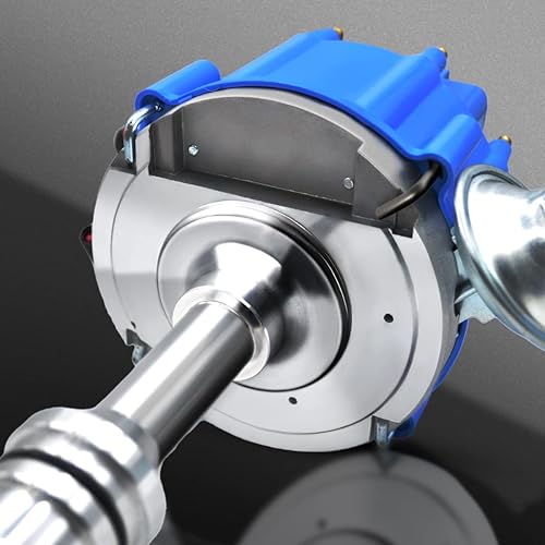 Miniatura 6 de MAS Distribuidor HEI completo bobina 65K 7500 RPM compatible con bloque pequeño Ford SBF 5.8 L 351W Windsor 8 cilindros un cable instalación tapa