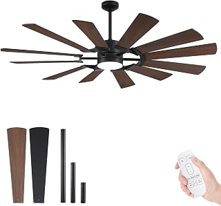 BZXYN 72-inch outdoor farmhouse windmill ceiling fan