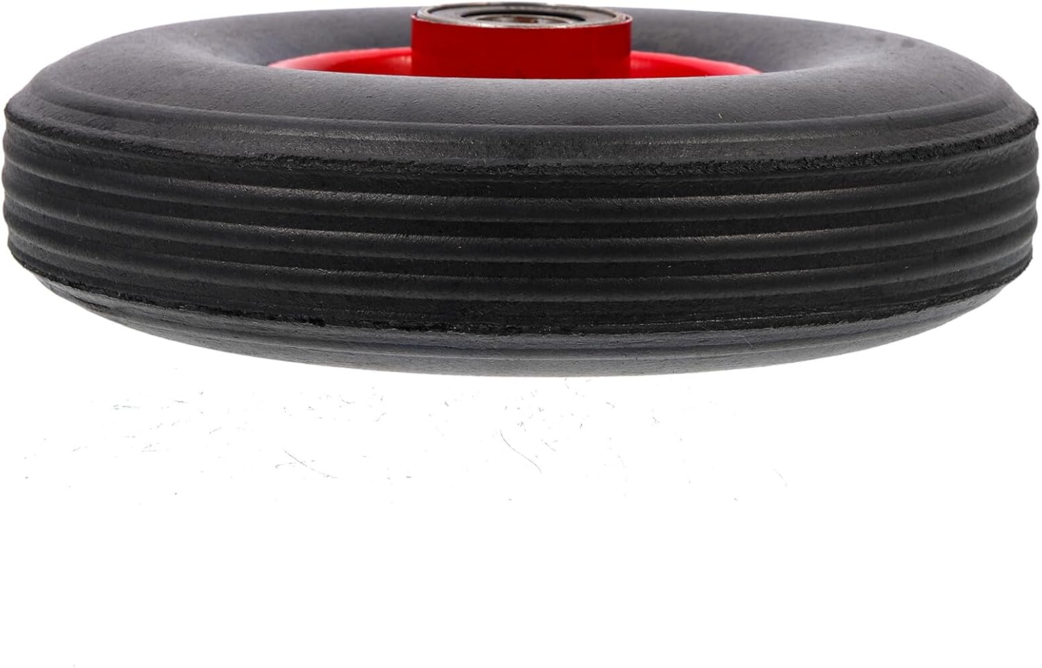 BESTonZON 10-inch Solid Rubber Cart Tire, Flat-free Wheelbarrow Replacement Wheel with 350-4 Iron Core, Medium Size (230mm Diameter) for Garden, Hand Cart, and Pushcart Use Random Color