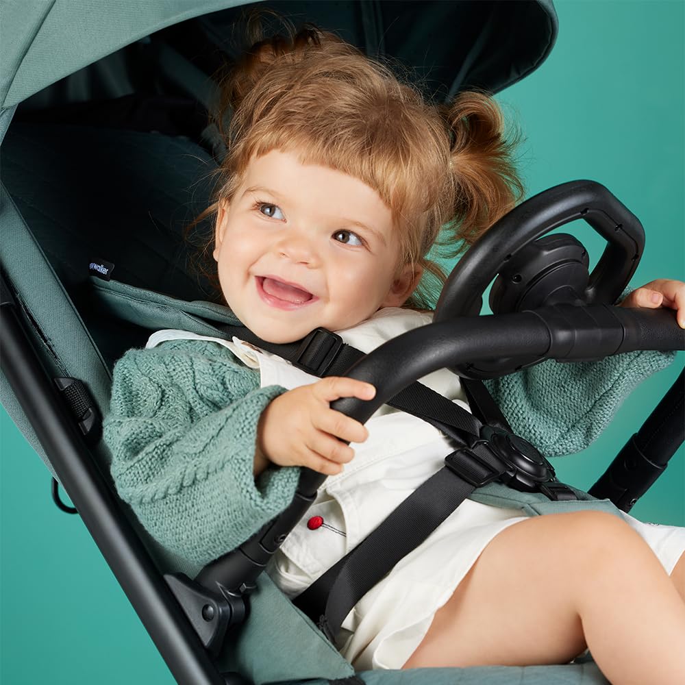 Easywalker Lenkrad-Spielzeug fr Kinderwagen  nur kompatibel mit  Easywalker Jackey, Jackey, Miley2, Rockey & Harvey  einfache  Click-Befestigung  Schwarz : Amazon.de: Spielzeug