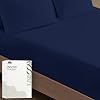 Mayfair Linen 100% Egyptian Cotton Queen Fitted Sheet Only - Luxury 600 Series Voyage Collection 16 Deep Pocket Cotton Fitted Sheet Queen (Light Blue), Soft, Cooling Sateen Weave Hotel Bottom Sheets
