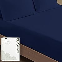 Vista 77 de MAYFAIR LINEN Twin XL Fitted Sheet Only - 100% Egyptian Cotton 600 Thread Count 16" Deep Pocket Fitted Sheet Twin XL, Cooling Sateen Elastic Bottom