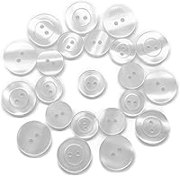 Vista 9 de ButtonMode Botones de bata de laboratorio (se adapta a AllHeart, Dickies, higos, manos curativas, Landau Labcoats) con 2 agujeros, juego de 22