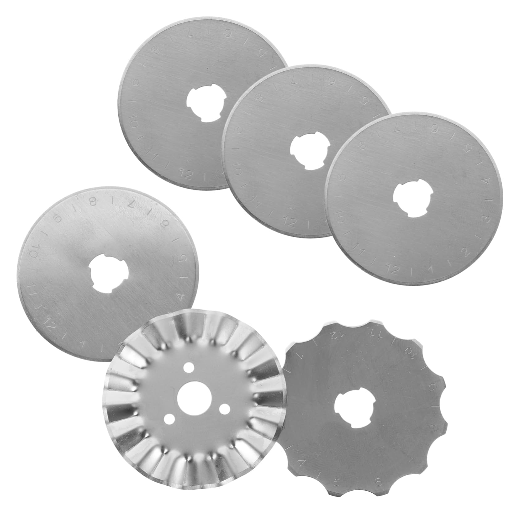 Sewroro 30stücke Rotary Cutter Klingen Teilig Titanbeschichtete Ersatzklingen Für Hochwertige Edelstahlklingen Für Präzises Schneiden Heim Büro Und Schule