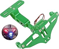 Vista 1 de Kit de soporte de placa de matrícula para motocicleta Worldmotop, eliminador de guardabarros universal ajustable para Yamaha Kawasaki Honda Ducati