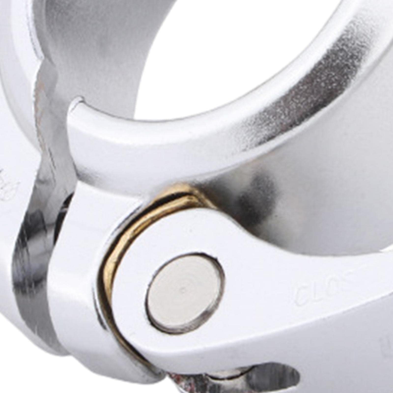 Fahrrad-Sattelstützenklemme, Sattelklemme für Radfahren, Faltrad, Fahrrad, Silber, 41 mm, 10 Stück