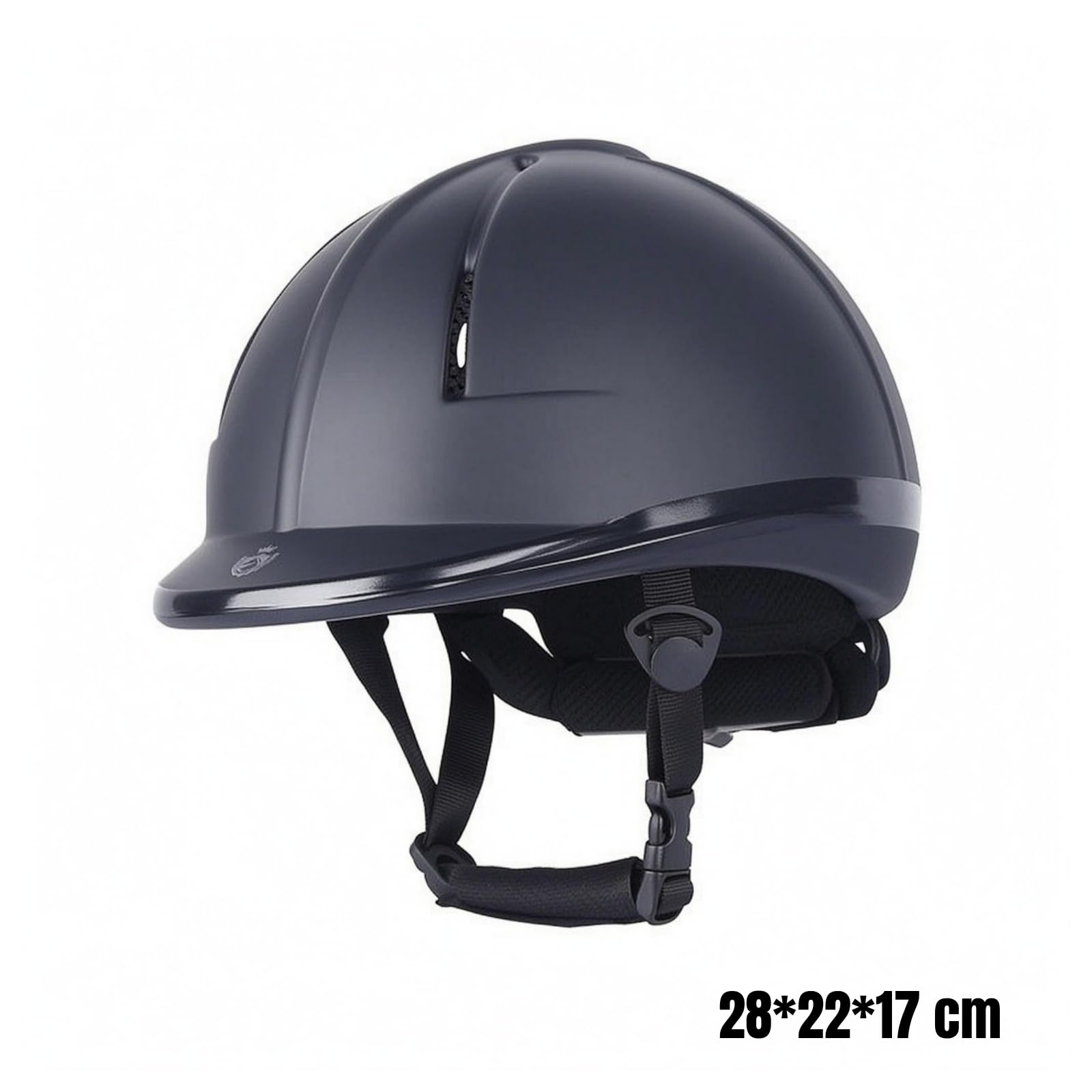 Casco da Equitazione Protezione Elmetto da Cavallo Cappello da Equitazione Copricapo da Cavaliere con Regolazione Sottogola Struttura Leggera E Prese