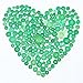 Bememo 720 Pieces Sewing Craft Buttons Resin Buttons Assorted Buttons for Crafts Sewing Decorations, 2 Holes and 4 Holes (Green)